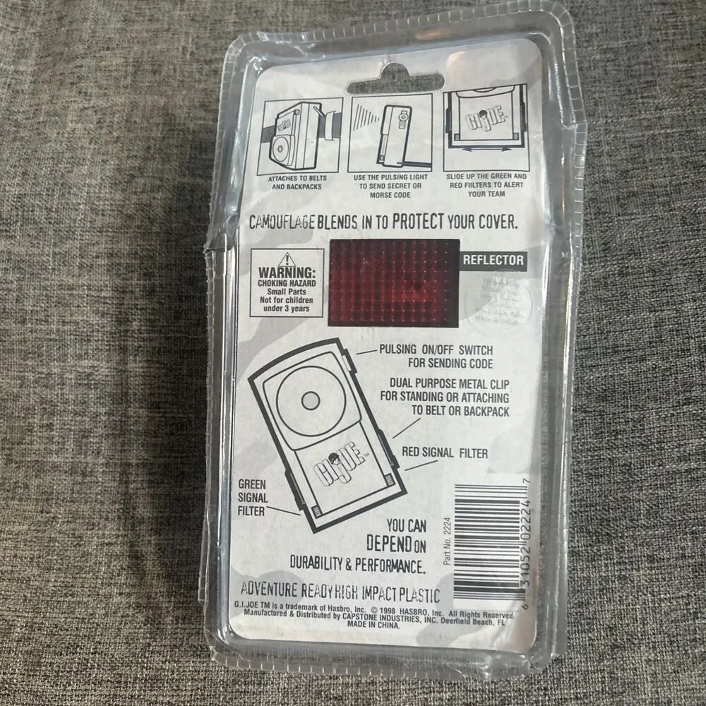 GI Joe Signal Light Vintage 1998 Hasbro Camouflage/ Green- Send Secret Codes